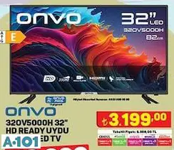 ONVO 32 UYDU ALICILI ANDROİD SMART LED TV/AKILLI TELEVİZYON